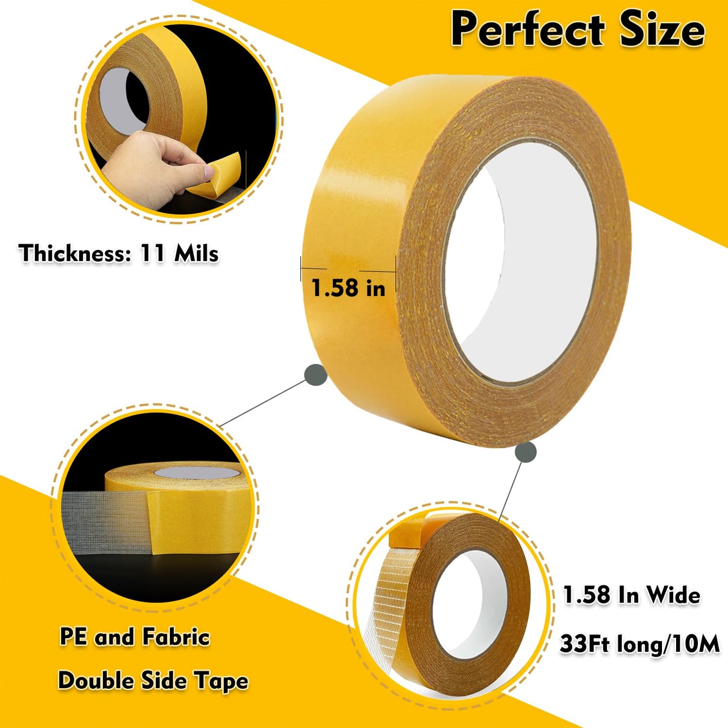 UltraGrip Pro Heavy-Duty Double-Sided Mounting Tape (2 Pcs)