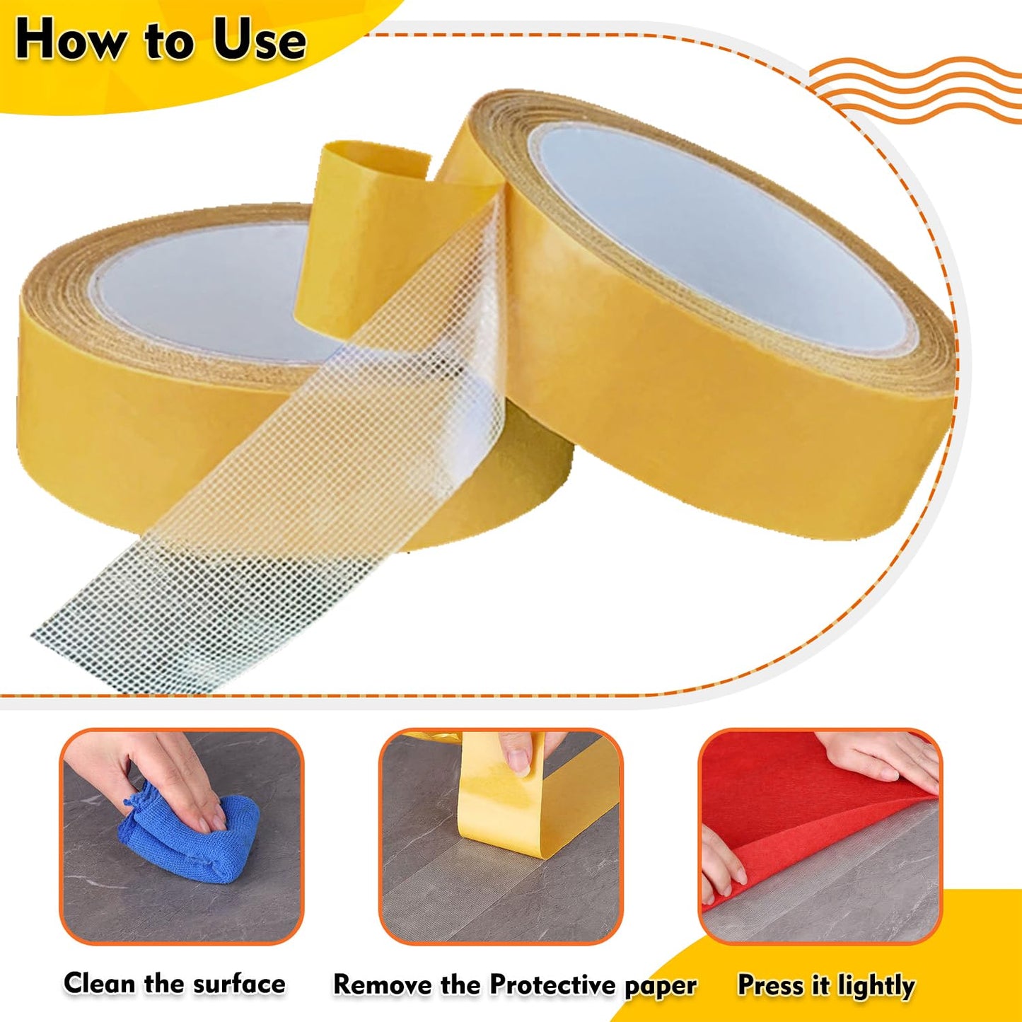 UltraGrip Pro Heavy-Duty Double-Sided Mounting Tape (2 Pcs)